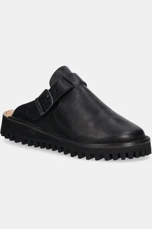 FRACAP Ciabatte slide in camoscio Mules colore S100