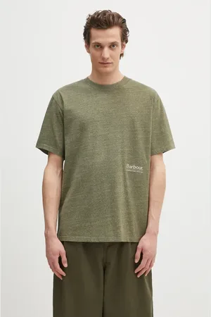 Barbour T-shirt Calton Linen Blend OS Fit T-Shirt colore con applicazione MTS1404