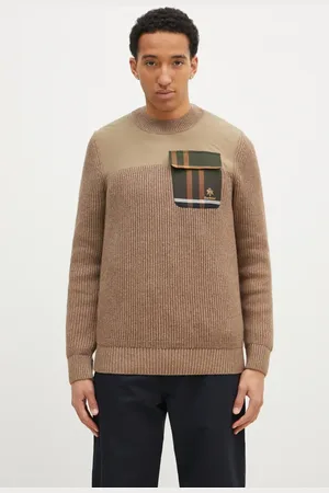 Baracuta Maglione in lana Barbour x Baracut Miller Knit uomo colore BRMAG0191