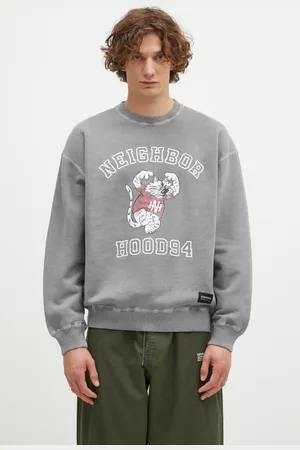 NEIGHBORHOOD Felpa in cotone Pigment Dyed Sweat Shirt Longsleeve uomo colore 242UNNH.CSM01