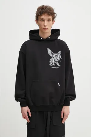 Represent Felpa in cotone Elegance In Motion Hoodie uomo colore con cappuccio MLM41065.01