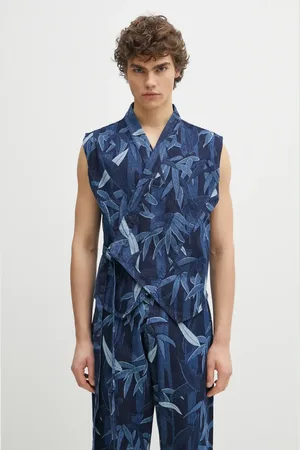 Kenzo Giubbotto di jeans uomo colore FF55DV0026P1.DM