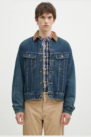HUMAN MADE Giacca di jeans Blanket Lined Denim Work Jacket uomo colore HM28JK010