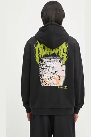 adidas Felpa in cotone Q12 TS DEATH ho uomo colore con cappuccio JN5703