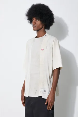 Maison Mihara Yasuhiro T-shirt in cotone Vertical Switching uomo colore A12TS621