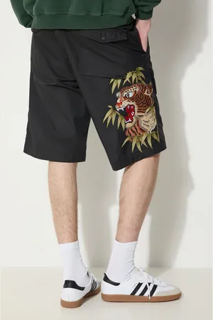Maharishi Pantaloncini Maha Tiger Loose Snoshorts uomo colore 5099.BLACK