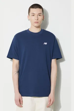 New Balance T-shirt in cotone Small Logo uomo colore con applicazione MT41509NNY