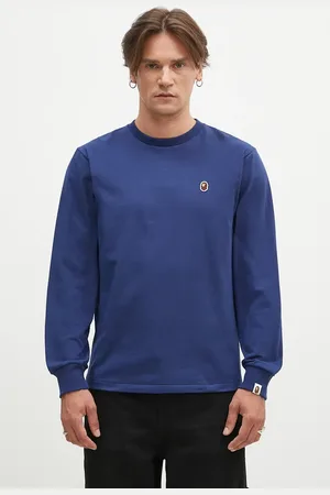A Bathing Ape Top a maniche lunghe in cotone One Point Longsleeve colore 1K80111017
