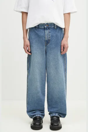 Dickies Jeans Madison Baggy Fit Denim Rinsed Blue W/ Fade uomo DK0A4YECK211