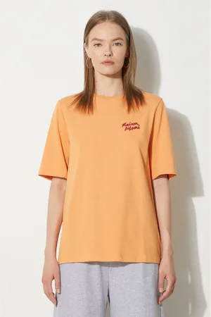 Maison Kitsuné T-shirt in cotone Handwriting Comfort donna colore MW00126KJ0119