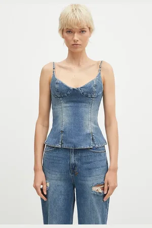 KSUBI Maglietta jeans Athena Bustier Aged donna colore WFA24FT001