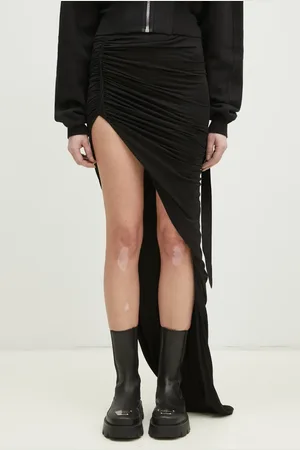 Rick Owens Rick Owens gonna in cotone Soft Edfu Skirt Long colore DS01E3334.BHDB