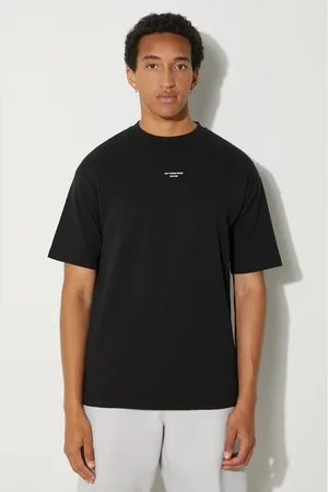 Drôle de Monsieur T-shirt in cotone Le T-Shirt Slogan Classique uomo colore PERM-TS202-CO002-BL