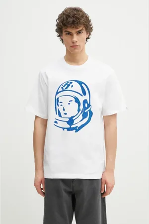Billionaire Boys Club T-shirt in cotone Cracked Flock Print Astro T-Shirt uomo colore B25156