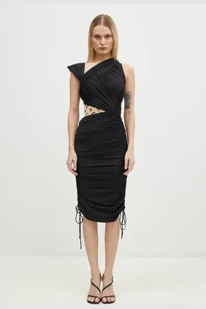 Marine Serre Vestito Draped Jersey Draped Dress colore WDR303A.RJER0018