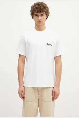 Barbour T-shirt in cotone Bowery OS Graphic uomo colore MTS1338