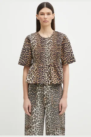Ganni Camicetta in cotone donna colore