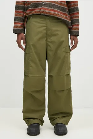 Maharishi Pantaloni in cotone Original Cargo Snopants Loose colore 5300.OLIVE