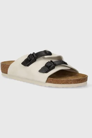Birkenstock Ciabatte slide in camoscio Zürich uomo colore 1026773