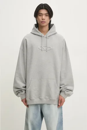 Vetements Felpa 3D Oval Logo Oversized uomo colore con cappuccio UA66HD790G