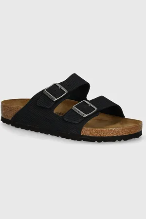 Birkenstock Ciabatte slide in camoscio Arizona uomo colore 1028257