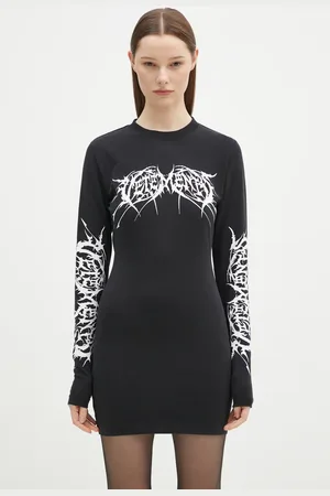 Vetements Vestito Death Metal Longsleeve Mini colore WA66DR630BW