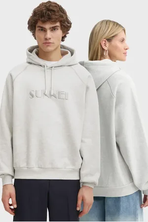 SUNNEI Felpa in cotone colore con cappuccio RTWXJER018