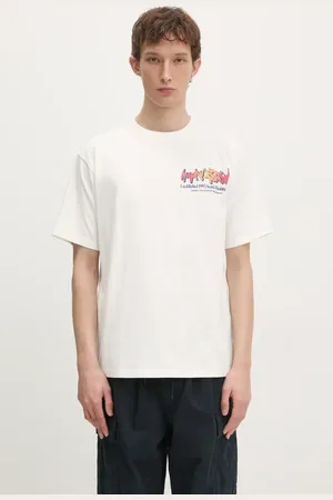 Manastash T-shirt in cotone Citee Paint Logo uomo colore 7924234004
