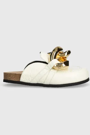 J.W.Anderson Infradito in pelle Chain Loafer donna colore ANW35004E