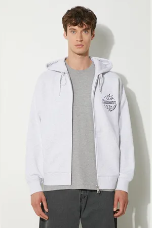 Carhartt Felpa in cotone Hooded Ablaze Jacket uomo colore con cappuccio con applicazione I033623.00OXX