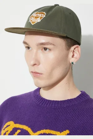 HUMAN MADE Berretto da baseball in cotone Corduroy Cap colore con applicazione HM27GD008