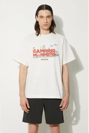 Nanga T-shirt Eco Hybrid Camping Manners Wild Animals Tee uomo colore NW2411.1G800.A
