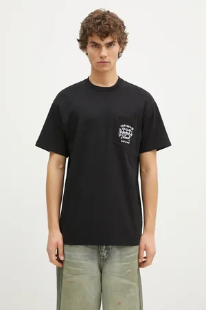 Carhartt T-shirt in cotone Fragments Pocket uomo colore con applicazione I034407.0D2XX
