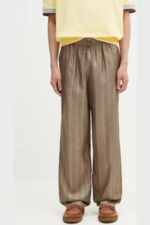 Drôle de Monsieur Pantaloni in seta Le Pantalon Rayure Fleuries uomo colore G-BP184-SE008-LPI