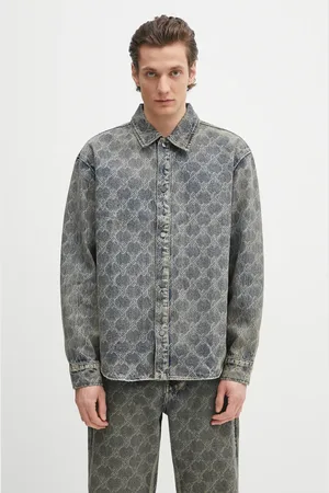 Daily paper Camicia in cotone Shield Laser Denim Shirt colore 2511154