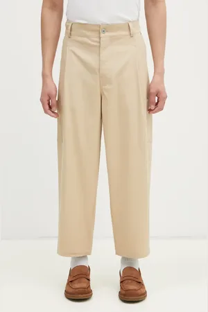 Drôle de Monsieur Pantaloni Le Pantalon Cropped Twill uomo colore F-BP155-CO206-BG