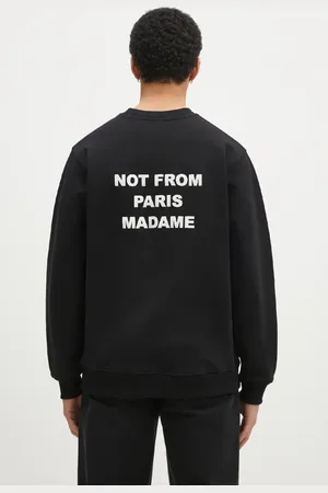 Drôle de Monsieur Felpa in cotone uomo colore PERM.SW149.CO127 Le Sweatshirt Slogan