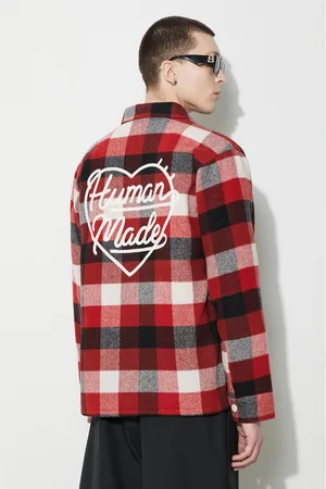 HUMAN MADE Camicia in lana Wool Beaverblock Check colore HM26SH011