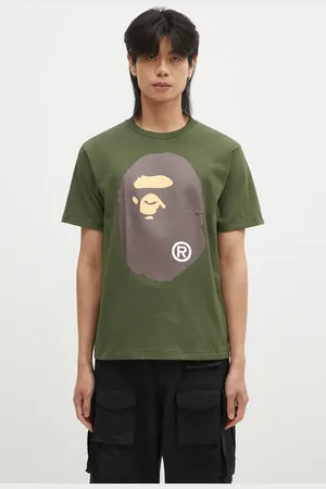 A Bathing Ape T-shirt in cotone BIG APE HEAD TEE uomo colore 1K80110002