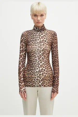 Ganni Camicetta Printed Mesh donna colore T4122