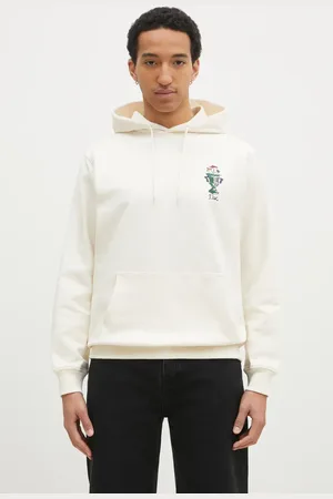 Drôle de Monsieur Felpa in cotone Le Hoodie Vase uomo colore con cappuccio con applicazione F-HO174-CO127-CM