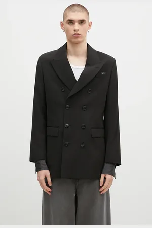 MARTINE ROSE Giacca in lana Double Breasted Short Coat colore 328WT05006