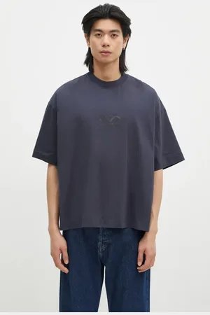 Vetements T-shirt in cotone Oval Logo Cropped Boxy uomo colore UA66TR600N