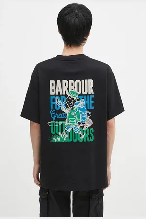 Barbour T-shirt in cotone Leonard OS Graphic uomo colore MTS1353