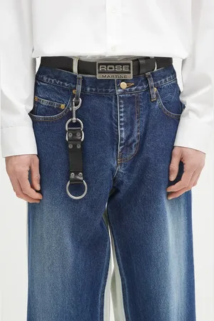MARTINE ROSE Portachiavi in pelle Bondage Keychain 1166LP10001