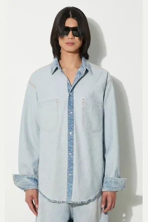 Vetements Camicia di jeans Inside-Out uomo colore UE64SH500N