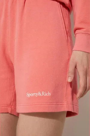 Sporty & Rich Pantaloncini Serif Logo Soft Gym donna colore SH007S402SC