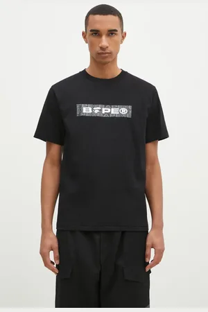 A Bathing Ape T-shirt in cotone Lux Sport Pattern Box Logo uomo colore 1K80110050