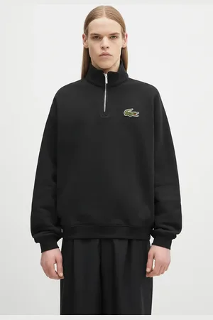 Lacoste Felpa in cotone colore con applicazione SH2748