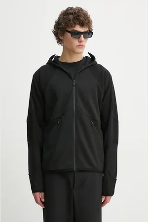 HELIOT EMIL Felpa uomo colore con cappuccio AW24.M.08.070.BLK01